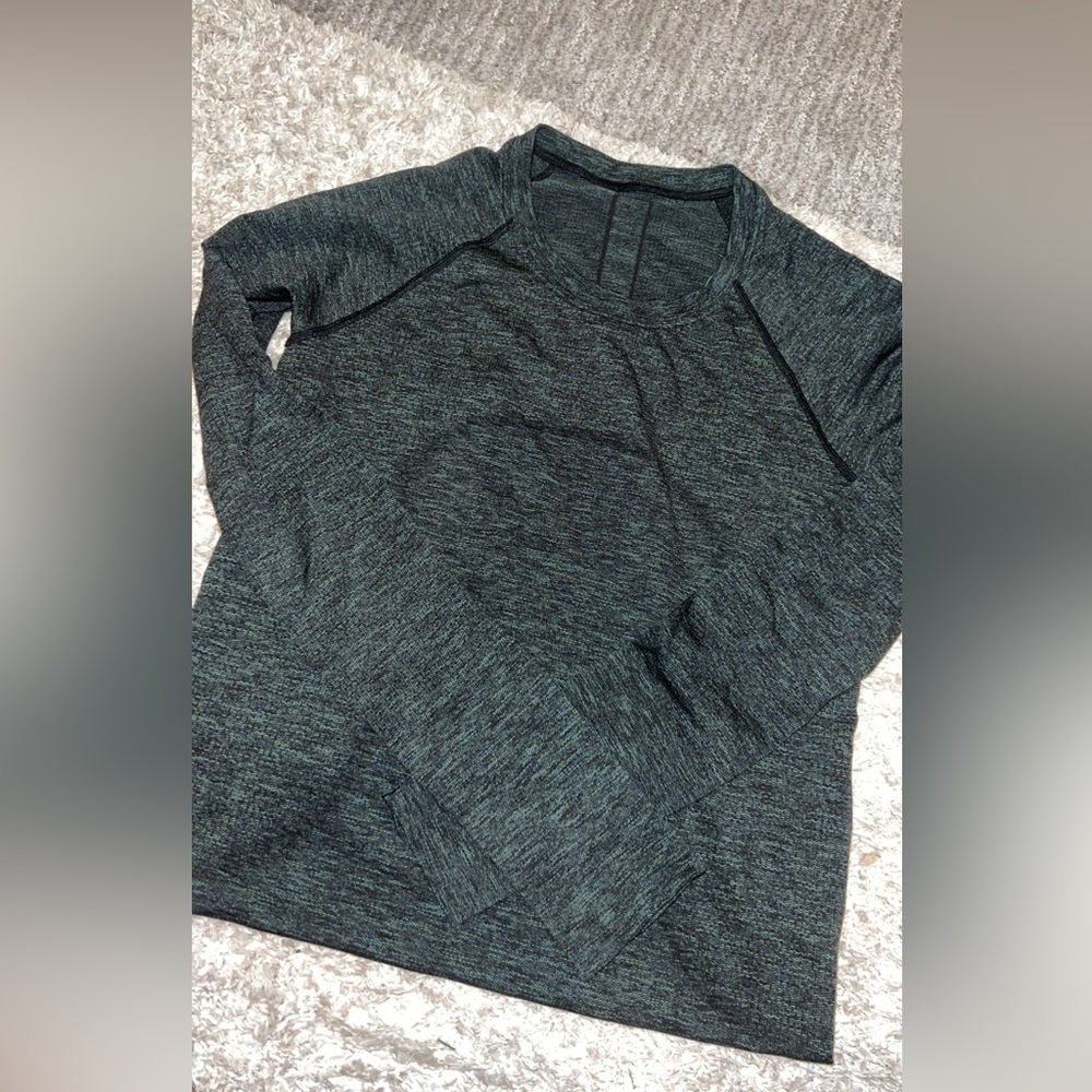 Green Lululemon Long-Sleeve Swiftly Tech